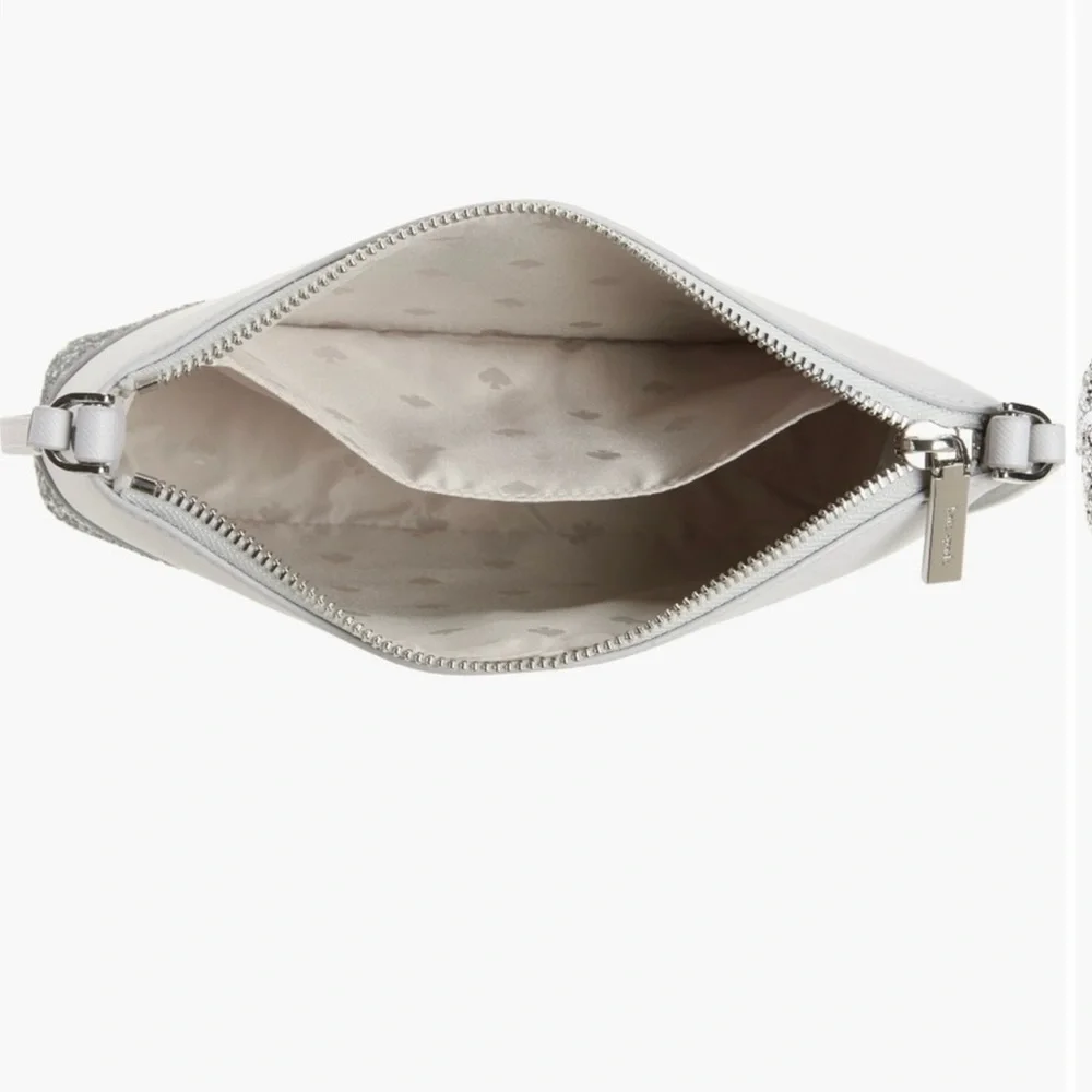 Kate Spade Glitter Flash Crossbody Gray NWT - Picture 5 of 7